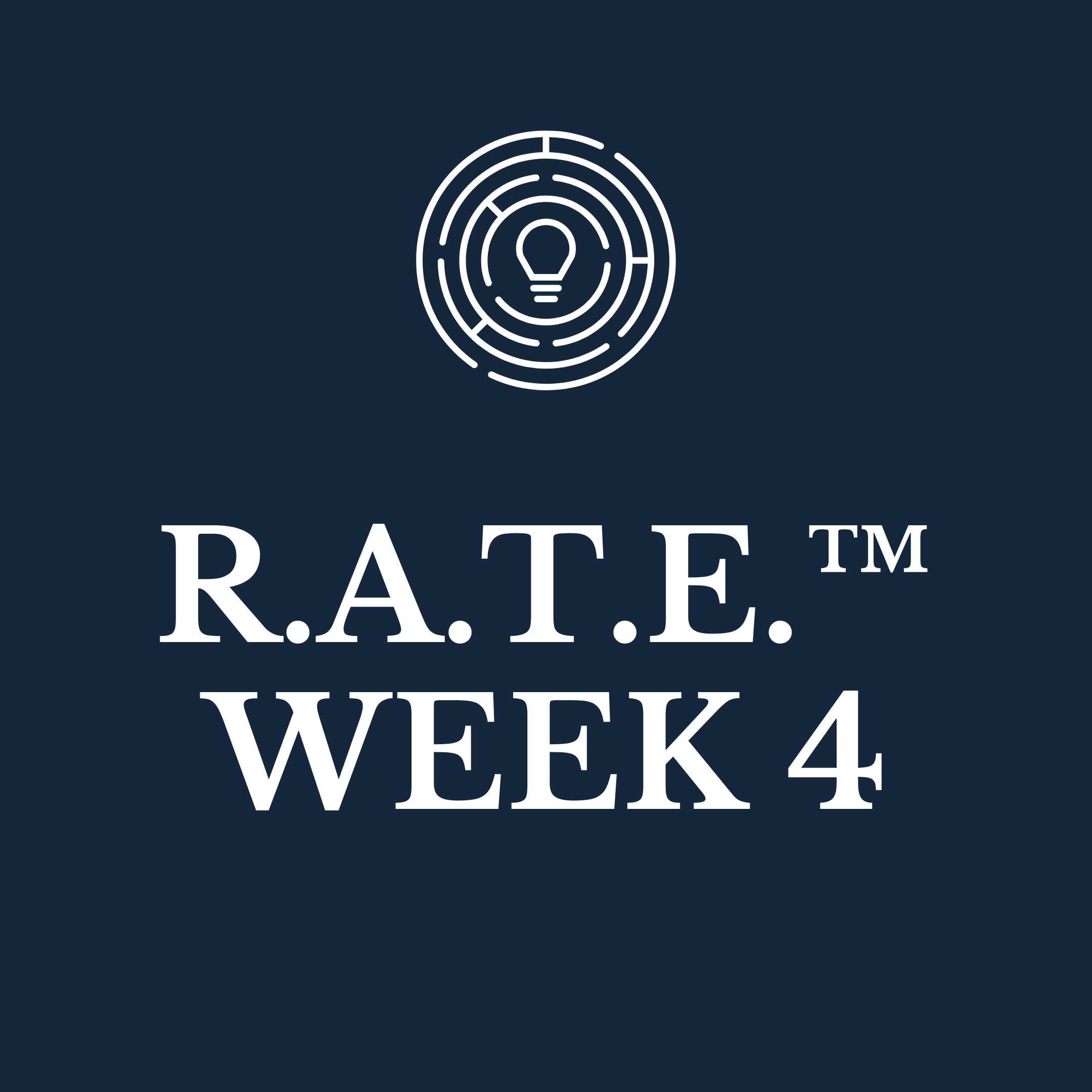R.A.T.E.™ Framework Week 4 R.A.T.E.™ Framework Week 4