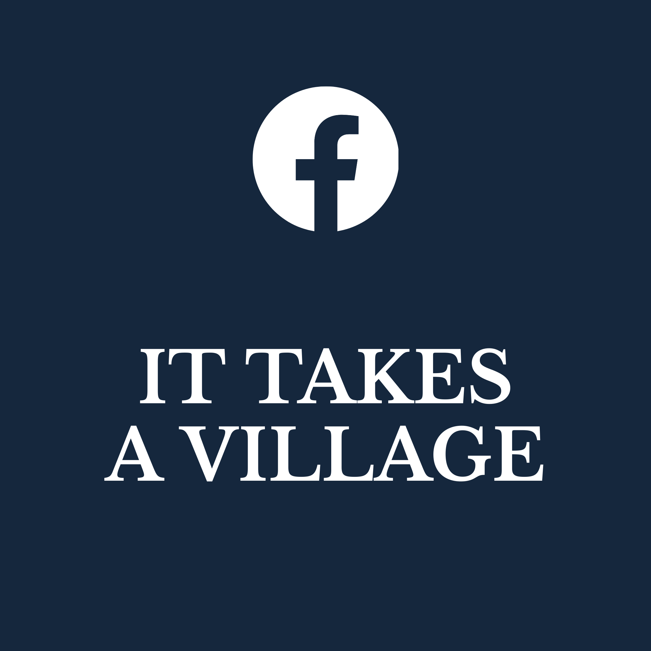 Facebook Group It Takes a Village Cover Image
