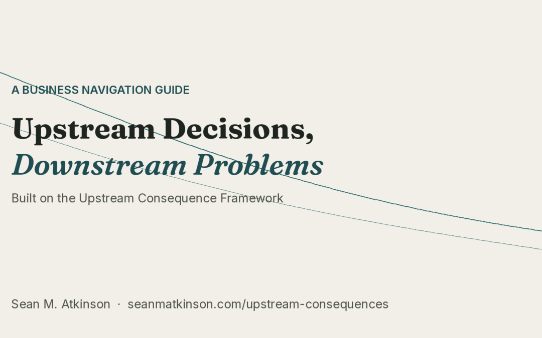 Upstream consequences cover image